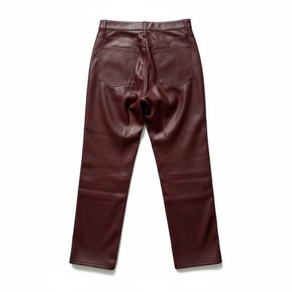 Madewell Perfect Vintage Straight Jean: Faux Leather Edition Size 28 EUC - Picture 3 of 11